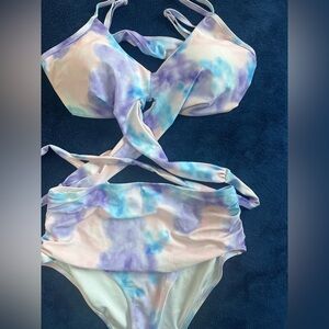 Tie-Dye Bikini Set size xl never worn